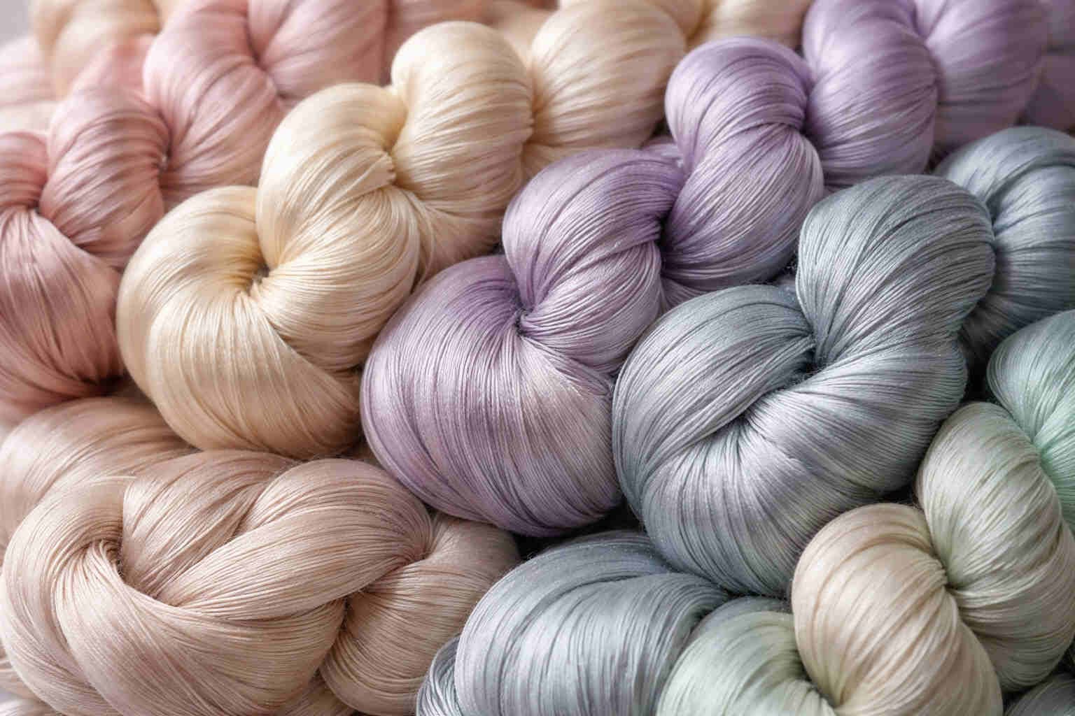 Czy jedwab we włóczce wpływa na fakturę i układ oczek?